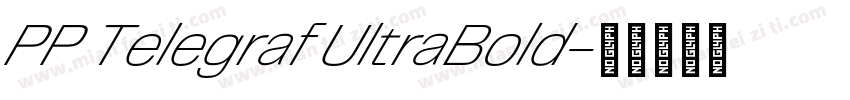 PP Telegraf UltraBold字体转换